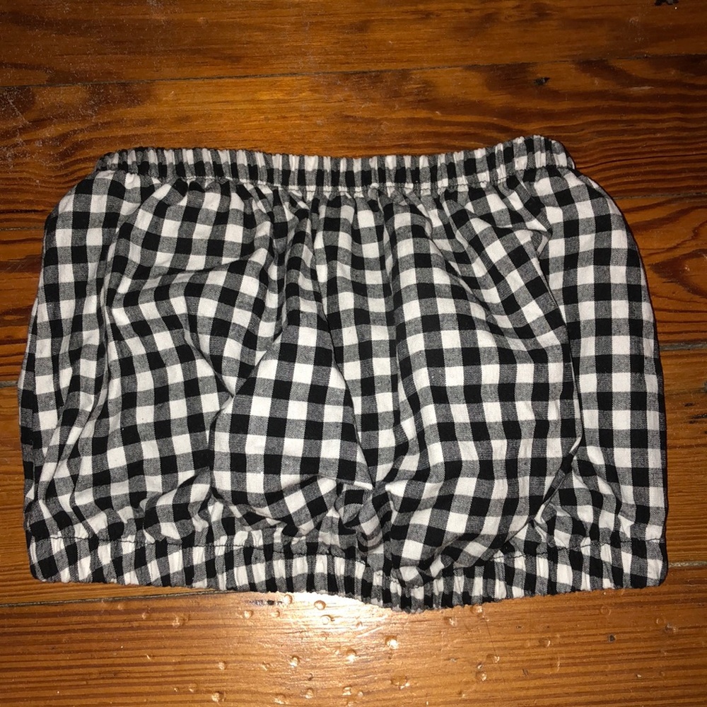 Plaid crop top